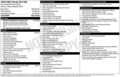 2022 GMC Terrain SLE