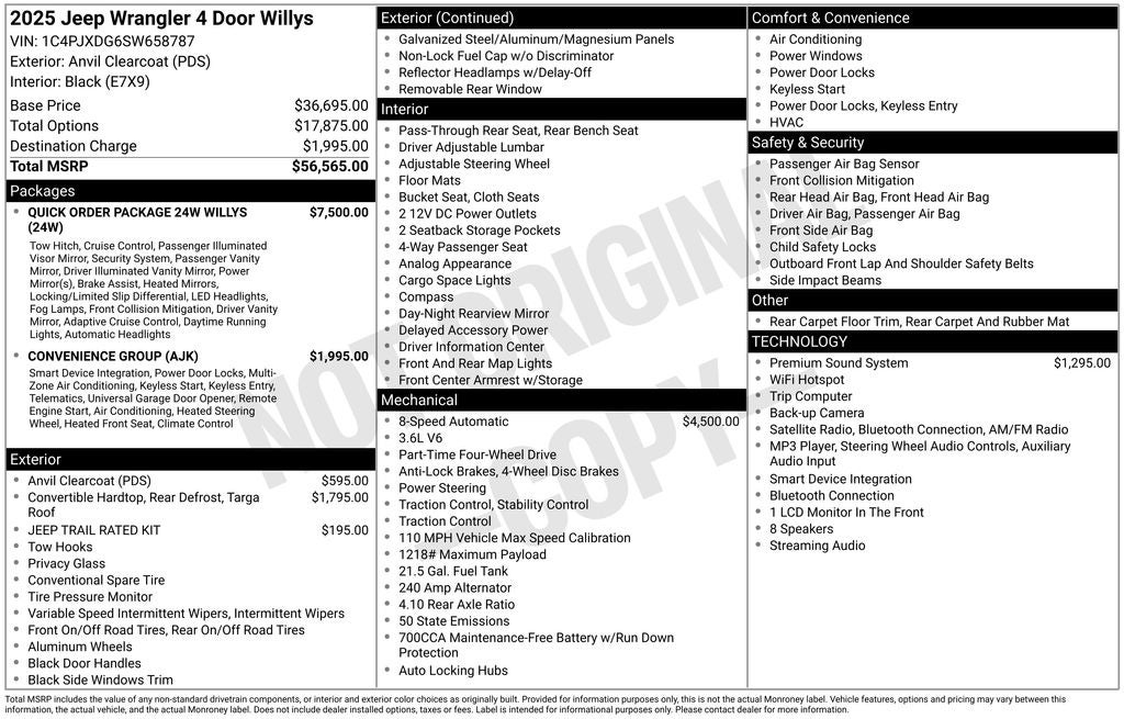 2025 Jeep Wrangler Willys