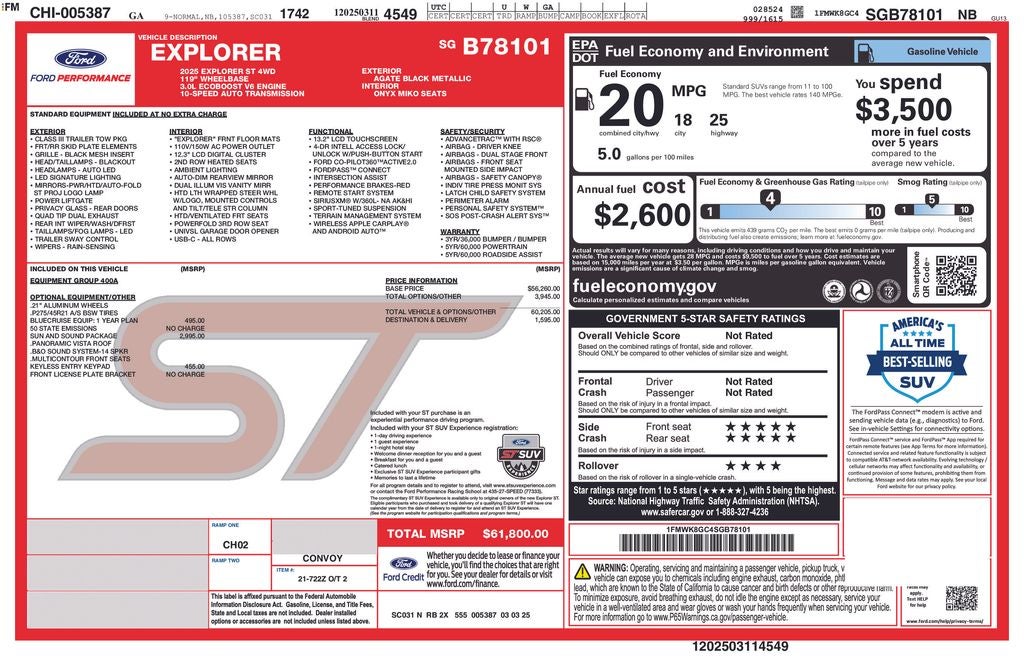 2025 Ford Explorer ST