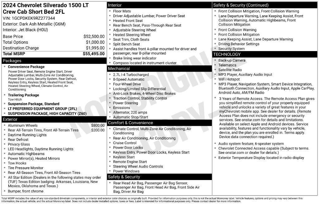 2024 Chevrolet Silverado 1500 LT