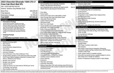 2022 Chevrolet Silverado 1500 LTD LT