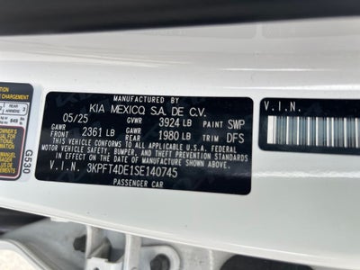 2025 Kia K4 LX