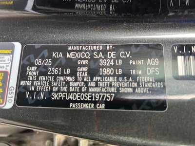 2025 Kia K4 EX