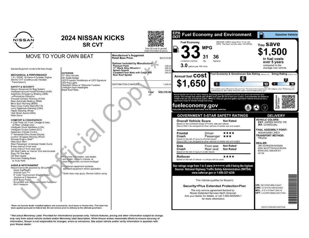 2024 Nissan Kicks SR