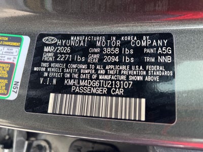 2026 Hyundai Elantra SEL Sport