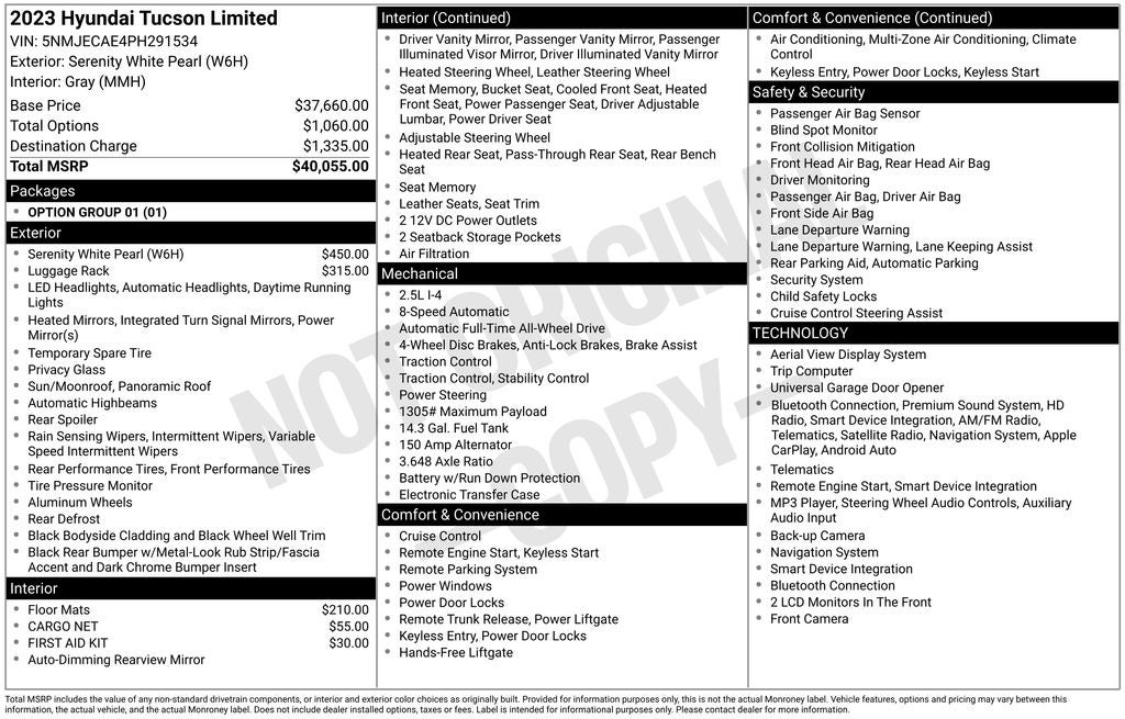 2023 Hyundai Tucson Limited