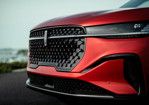 The sleek grille of a 2024 Lincoln Nautilus® SUV with the available Jet Appearance Package makes a bold statement. | Don Franklin Lincoln Elizabethtown in Elizabethtown KY