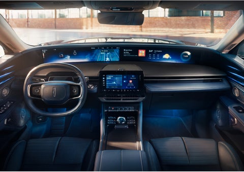 The panoramic display is shown in a 2024 Lincoln Nautilus® SUV. | Don Franklin Lincoln Elizabethtown in Elizabethtown KY