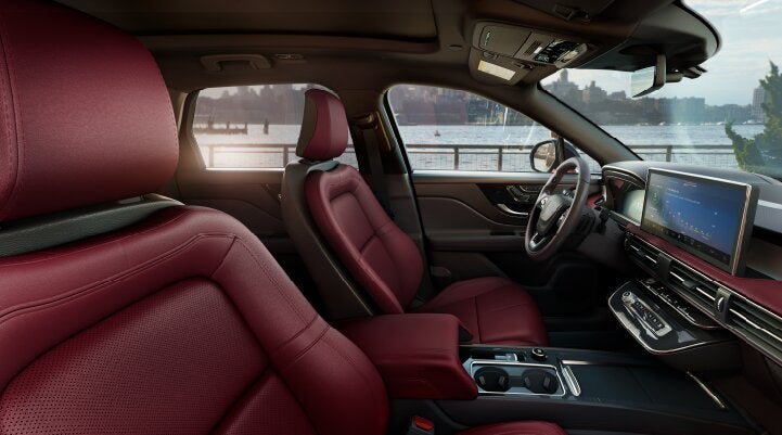 The available Perfect Position front seats in the 2025 Lincoln Corsair® SUV are shown. | Don Franklin Lincoln Elizabethtown in Elizabethtown KY