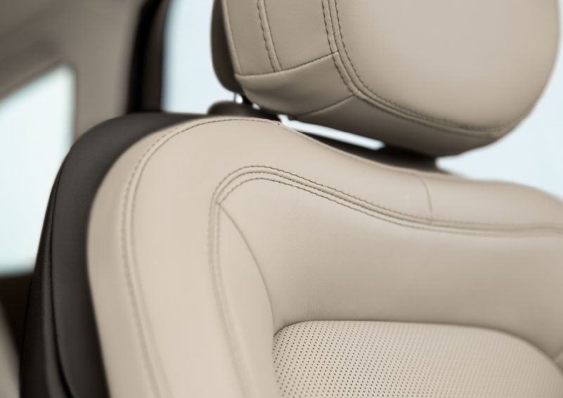 Fine craftsmanship is shown through a detailed image of front-seat stitching. | Don Franklin Lincoln Elizabethtown in Elizabethtown KY