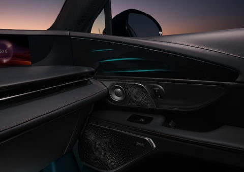 Selectable ambient lighting glows in the passenger door panel. | Don Franklin Lincoln Elizabethtown in Elizabethtown KY