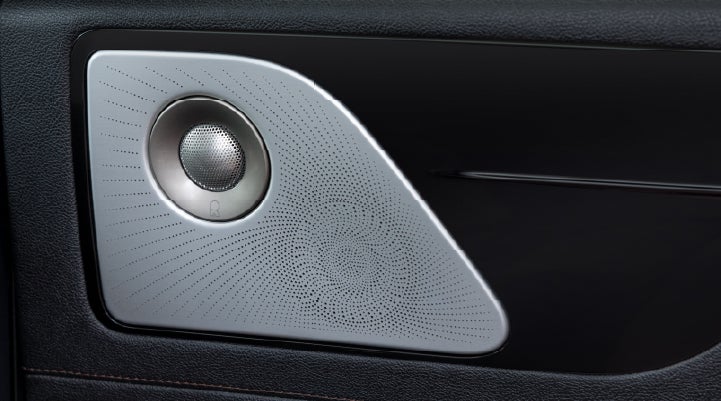 A close-up view of the available Revel® Ultima 3D Audio System. | Don Franklin Lincoln Elizabethtown in Elizabethtown KY