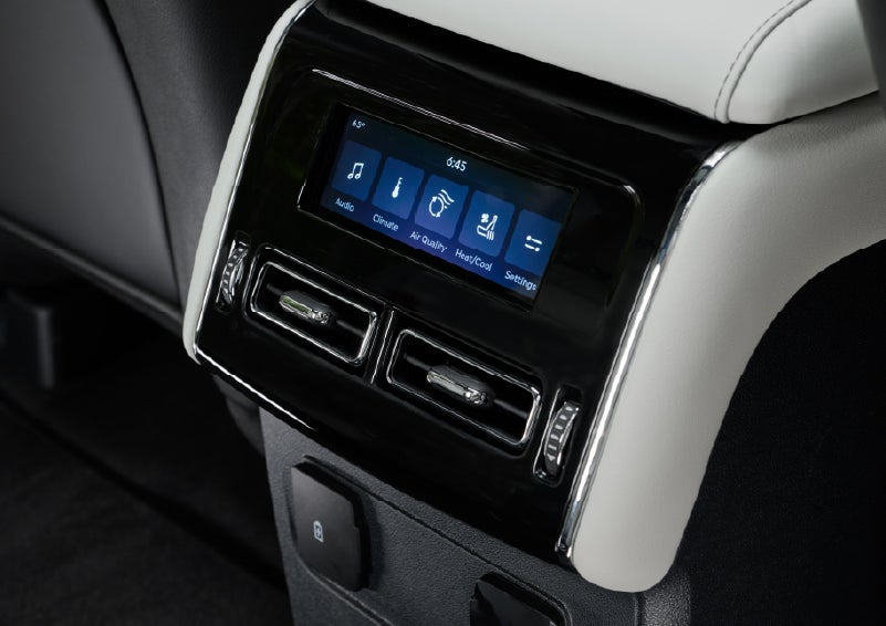 The second row touch screen displays audio and temperature control settings. | Don Franklin Lincoln Elizabethtown in Elizabethtown KY